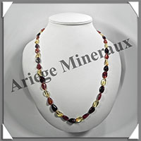 AMBRE - Collier Perles Baroques - Multicolore - 66 cm - L016