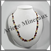 AMBRE - Collier Perles Baroques - Multicolore - 66 cm - L017