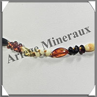 AMBRE - Collier Perles Baroques - Multicolore - 46 cm - L022