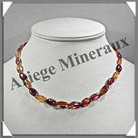 AMBRE - Collier Perles Baroques - Bicolore - 45 cm - L030
