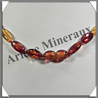 AMBRE - Collier Perles Baroques - Bicolore - 45 cm - L030