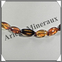 AMBRE - Collier Perles Baroques - Bicolore - 55 cm - L032