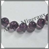 AMETHYSTE - Collier Perles 10 mm - 46 cm - M002