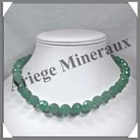 AVENTURINE - Collier Perles Facetes 12 mm - 44 cm - A005