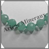 AVENTURINE - Collier Perles Facetes 8 et 12 mm en dgrad - 46 cm - A006