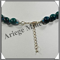 AZURITE CHRYSOCOLLE - Collier Perles 10  20 mm en dgrad - 46 cm - M008