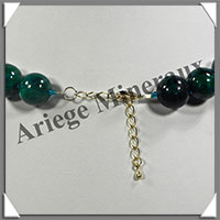 AZURITE CHRYSOCOLLE - Collier Perles 14 mm - 46 cm - M009