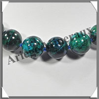 AZURITE CHRYSOCOLLE - Collier Perles 16 mm - 45 cm - M002
