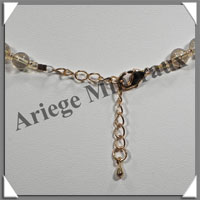 CITRINE (Naturelle) - Collier Perles 6 mm - 47 cm - M001