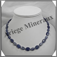 CYANITE - Collier Compos - Ovales 15x11 mm et Ovales 12x8 mm alterns - 45 cm - C013