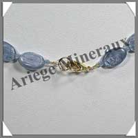 CYANITE - Collier Compos - 33 Ovales 12x8 mm - 45 cm - C001