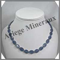 CYANITE - Collier Compos - 29 Ovales 14x10 mm - 46 cm - C002