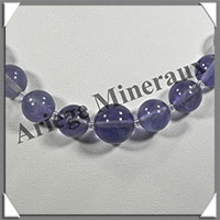 FLUORITE Bleue - Collier Perles 6  12 mm en dgrad - 48 cm - M002