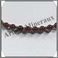 GRENAT - Collier Perles 5 mm - 44 cm - M001