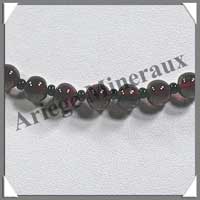 GRENAT - Collier Perles 6 mm - 48 cm - M001