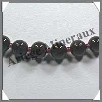 GRENAT - Collier Perles 8 mm - 43 cm - C001