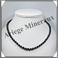 HEMATITE Magntique - Collier Perles 6 mm - 43 cm - M001