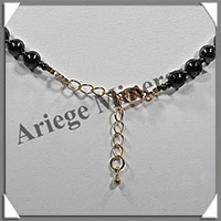 HEMATITE Magntique - Collier Perles 6 mm - 43 cm - M004