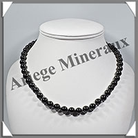 HEMATITE Magntique - Collier Perles 8 mm - 42 cm - M001