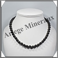 HEMATITE Magntique - Collier Perles 8 mm - 43 cm - M003