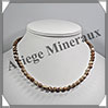 JASPE PAYSAGE- Collier Perles 6 mm - 45 cm - M002 Mexique