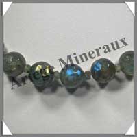 LABRADORITE - Collier Perles Facetes 14 mm - 46 cm - C001