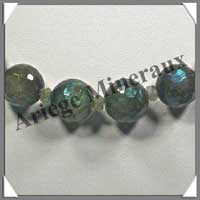 LABRADORITE - Collier Perles Facetes 14 mm - 47 cm - C003