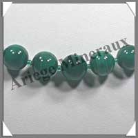MALACHITE - Collier Perles 11 mm - 47 cm - M001
