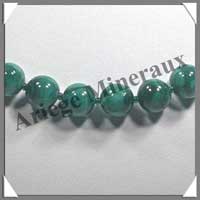 MALACHITE - Collier Perles 12 mm - 47 cm - M001