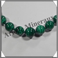 MALACHITE - Collier Perles 6  12 mm en dgrad - 48 cm - M003