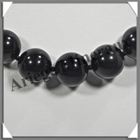 OEIL CELESTE - Collier Perles 10  16 mm en dgrad - 43 cm - A003