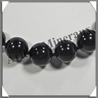 OEIL CELESTE - Collier Perles 10  16 mm en dgrad - 43 cm - A004