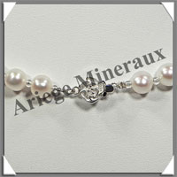 PERLES BLANCHES - Collier Perles 8 mm - 45 cm - N001