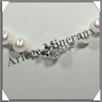 PERLES BLANCHES - Collier Perles 8 mm - 51 cm - N004