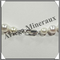 PERLES BLANCHES - Collier Perles 11 mm - 46 cm - N001