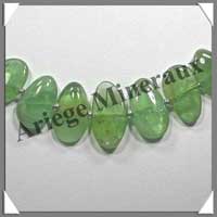 PERIDOT (Olivine) - Collier Compos - Nuggets 20x12 mm - 47 cm - C001