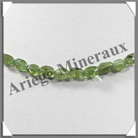 PERIDOT (Olivine) - Collier Compos - Olives 6x4 mm - 43 cm - M003