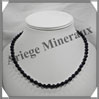 PIERRE DE NUIT (Synthèse) - Collier Perles 6 mm - 46 cm - A002 Chine