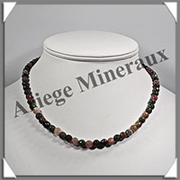 TOURMALINE Multicolore - Collier Perles Facetes 6 mm - 43 cm - M002