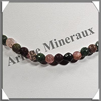 TOURMALINE Multicolore - Collier Perles Facetes 6 mm - 43 cm - M002