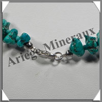 TURQUOISE (Vritable) - Collier Compos - Nuggets Baroques (Taille Moyenne) - 55 cm - P009