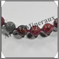 UNAKITE - Collier - Perles 10 mm - 48 cm - M001