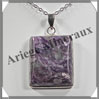 CHAROITE - Pendentif Argent - Rectangle - 30x23 mm - W001 Russie
