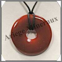 CORNALINE - Pendentif Donut 45 mm - A045