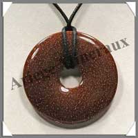 PIERRE DE SOLEIL (Synthtique) - Pendentif Donut 45 mm - A045